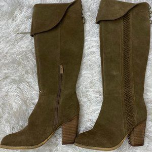 Sbicca Spokane Closed Toe Knee High Leather Boots